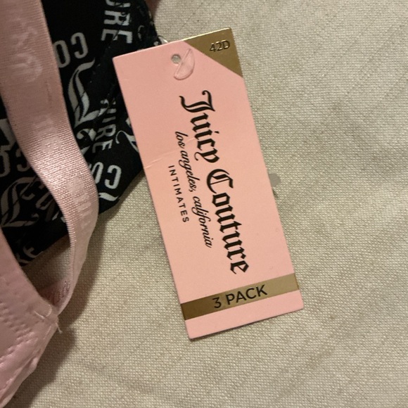 Juicy Couture Pink and Black Women's Bra Set ( NEVER WORN ) - Picture 3 of 6